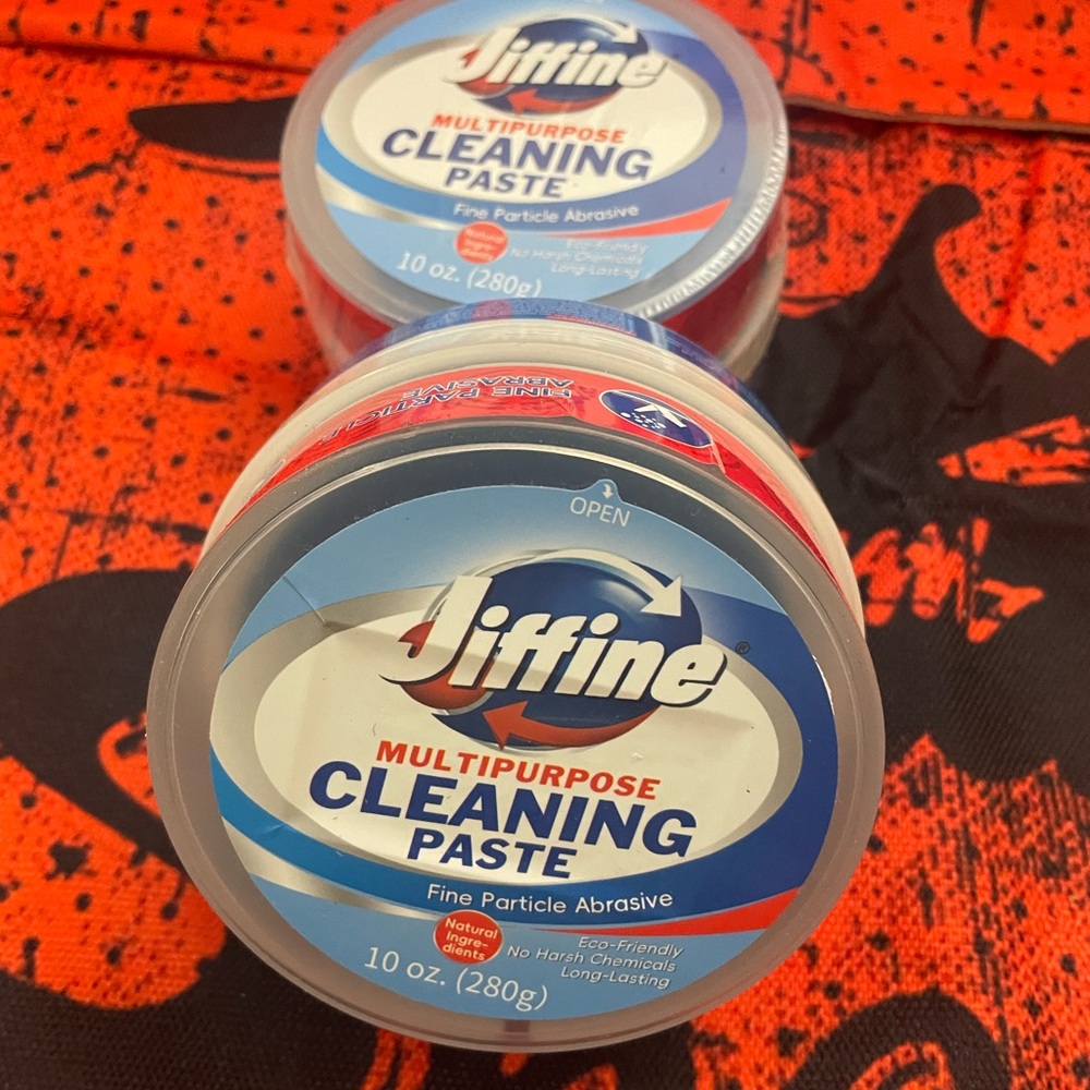 Lot of 2 10oz Jiffine Multi-Purpose Cleaning Paste Fine Particle Abrasive NEW